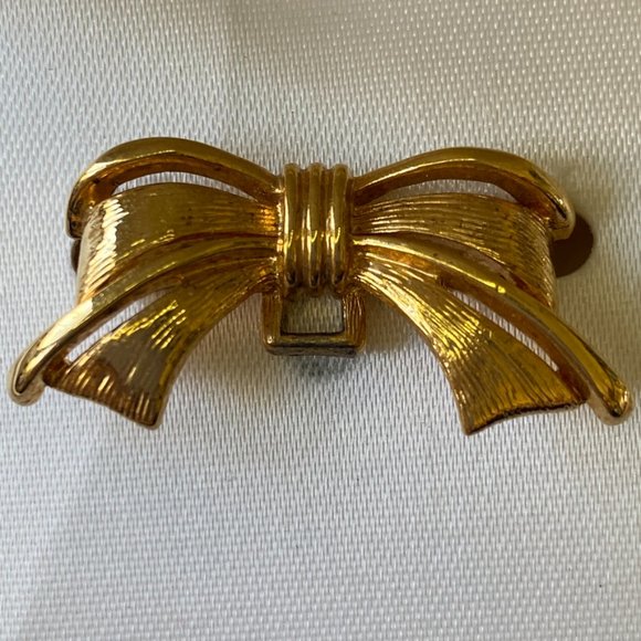Vintage Napier Golden Bow Brooch NIB - Picture 2 of 5